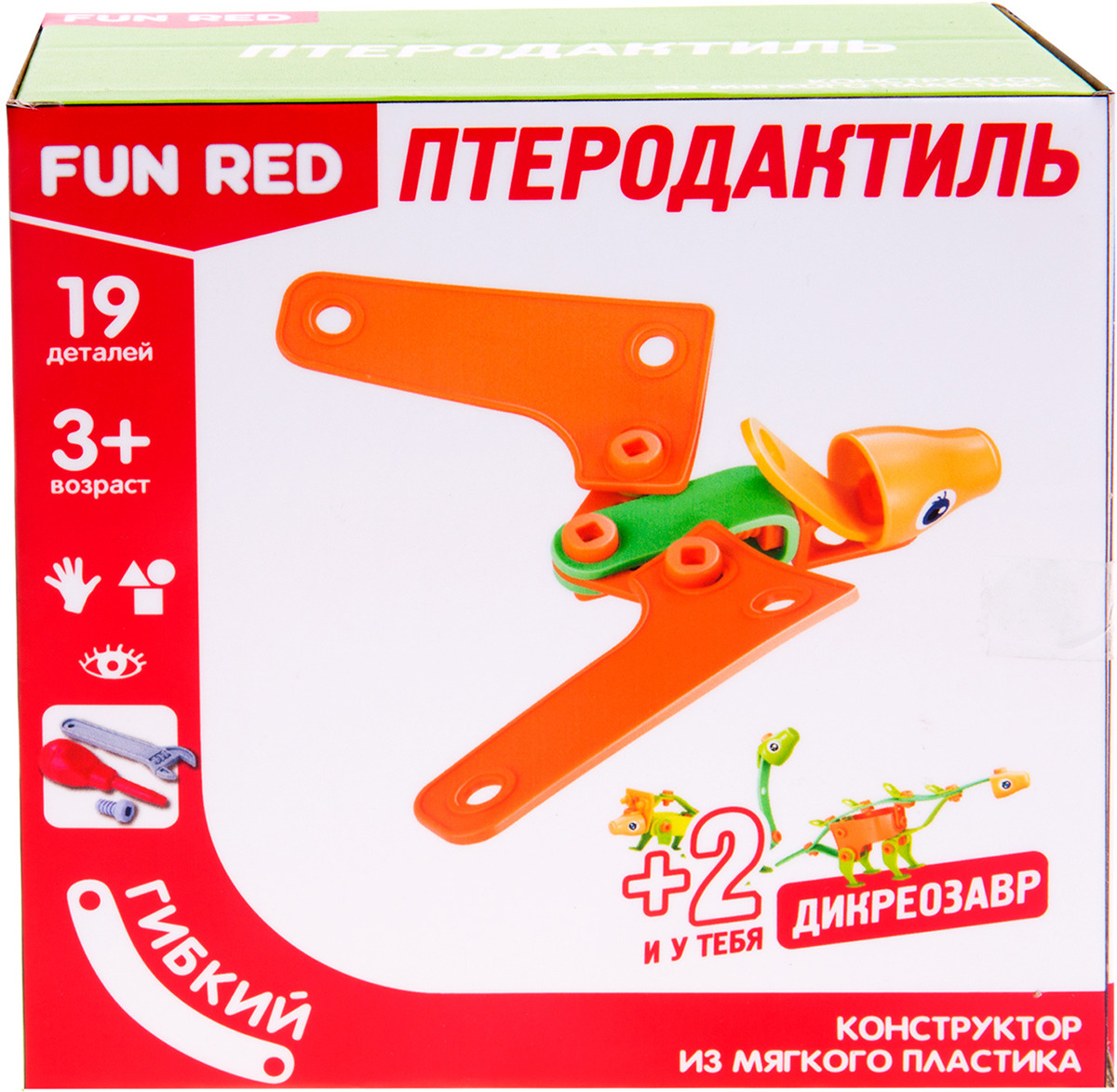 фото Конструктор Fun Red "Птеродактиль", 19 деталей