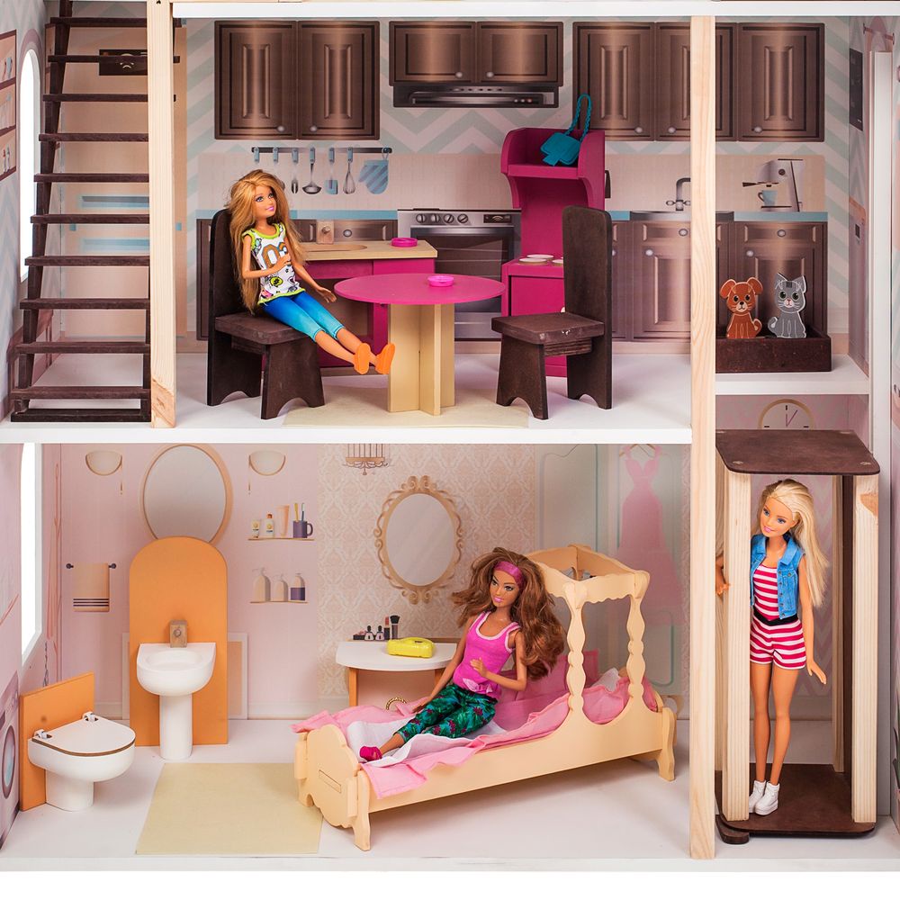 фото Дом для кукол PAREMO "Сан-Ремо", с мебелью, свет, звук