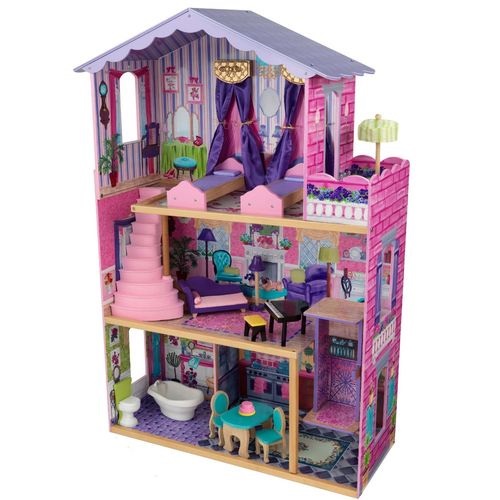 фото Дом для кукол KidKraft "Особняк мечты", деревянный, с мебелью