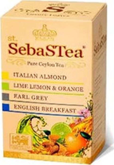 Чай в пакетиках SebaSTea Ассорти №4 черного и зеленого чая, 40 г