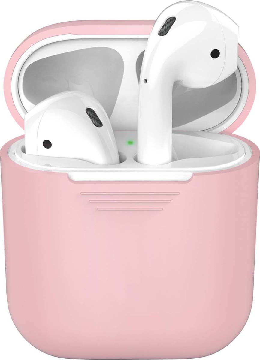 Силиконовый чехол для AirPods, розовый, Deppa — купить в интернет ...