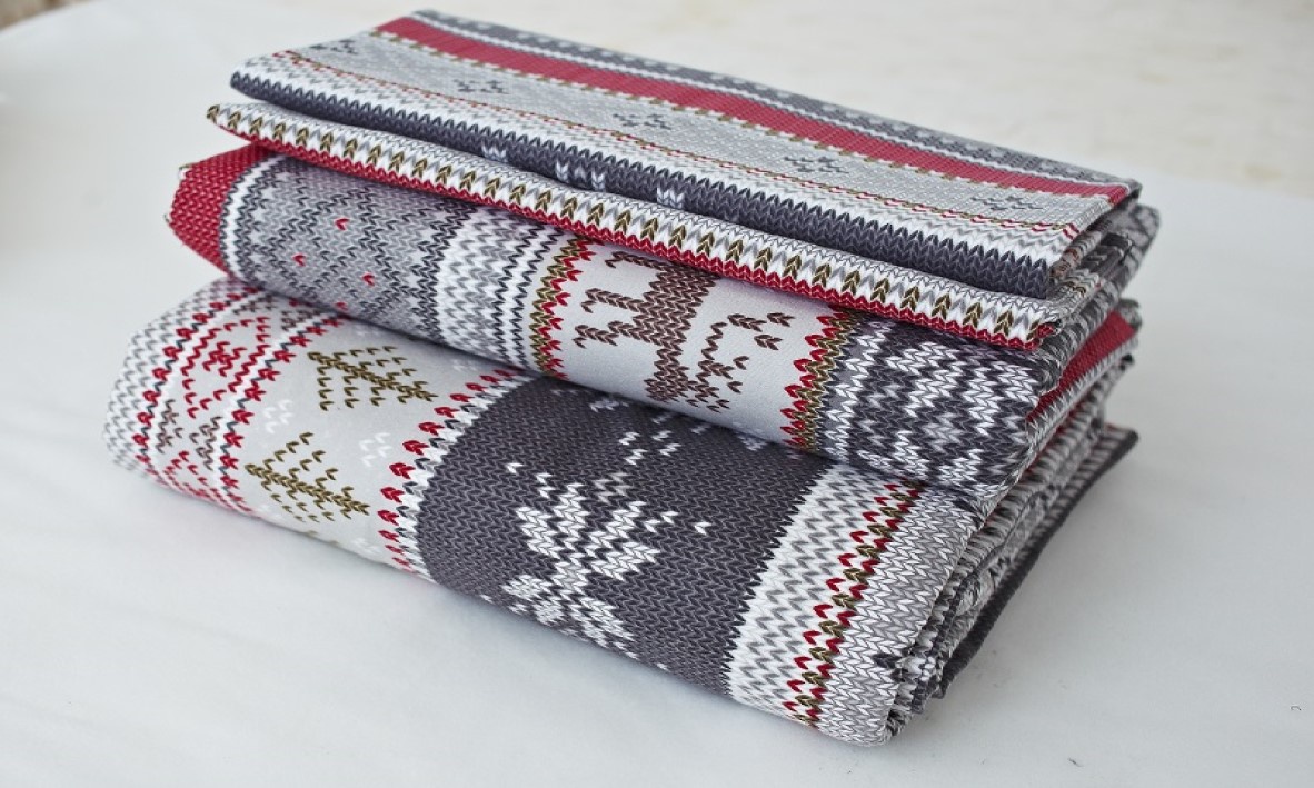 фото Комплект постельного белья ТМ ТЕКСТИЛЬ Норвежский узор, серый