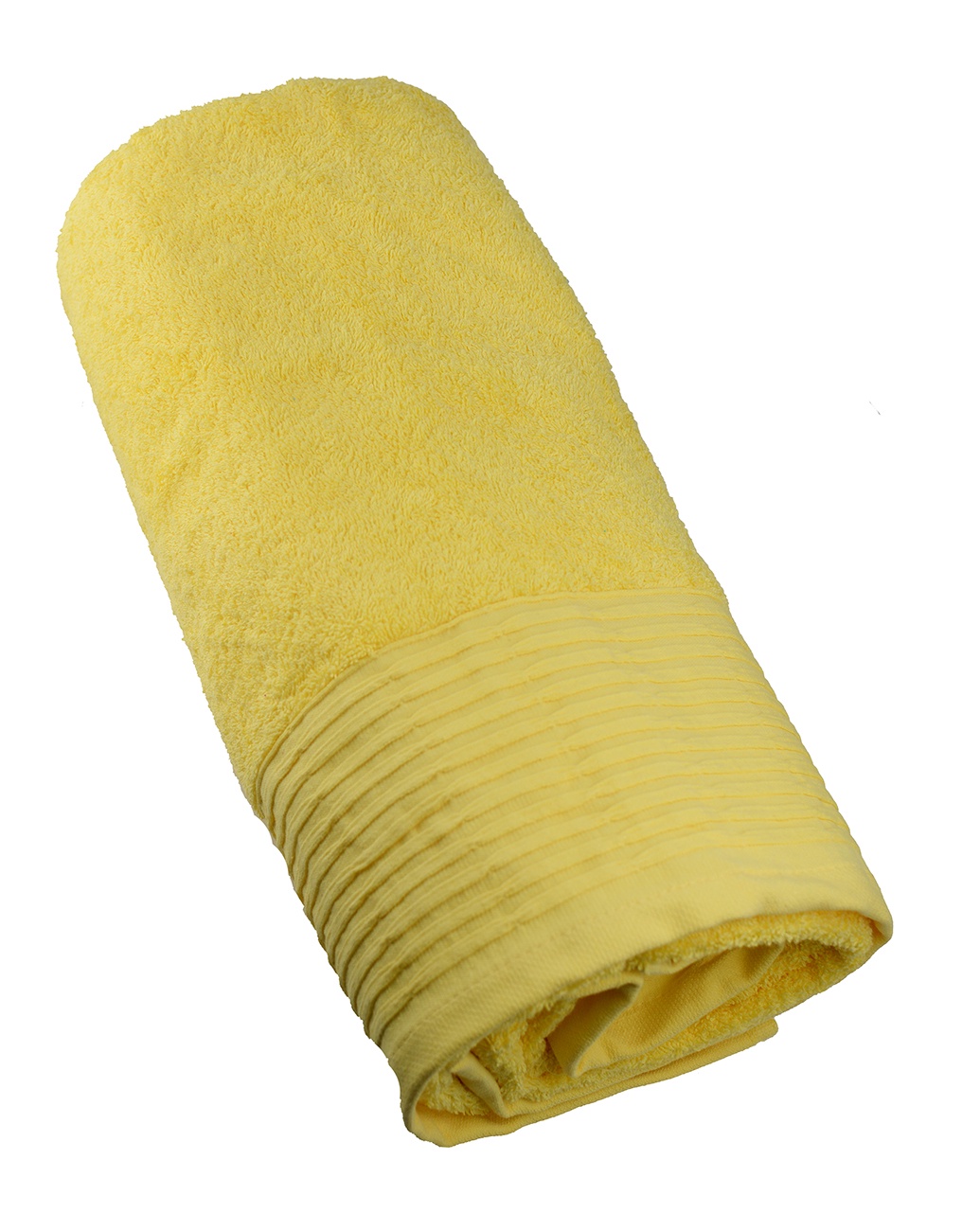 Полотенце махровое SEL, цвет: желтый, 100х150 см