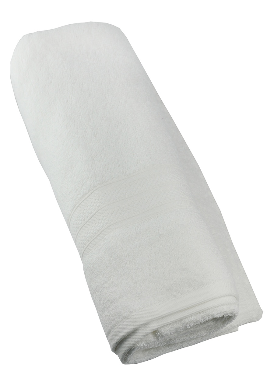Полотенце махровое SEL, цвет: белый, 100х150 см