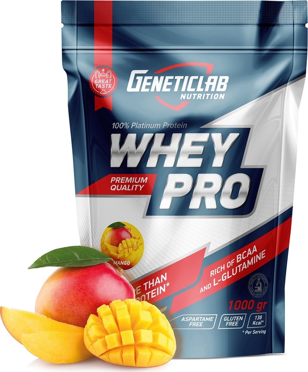 фото Протеин сывороточный Geneticlab Nutrition Whey Pro, манго, 1 кг