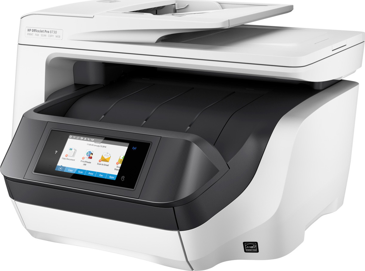 фото МФУ HP Officejet Pro 8730, цвет: белый