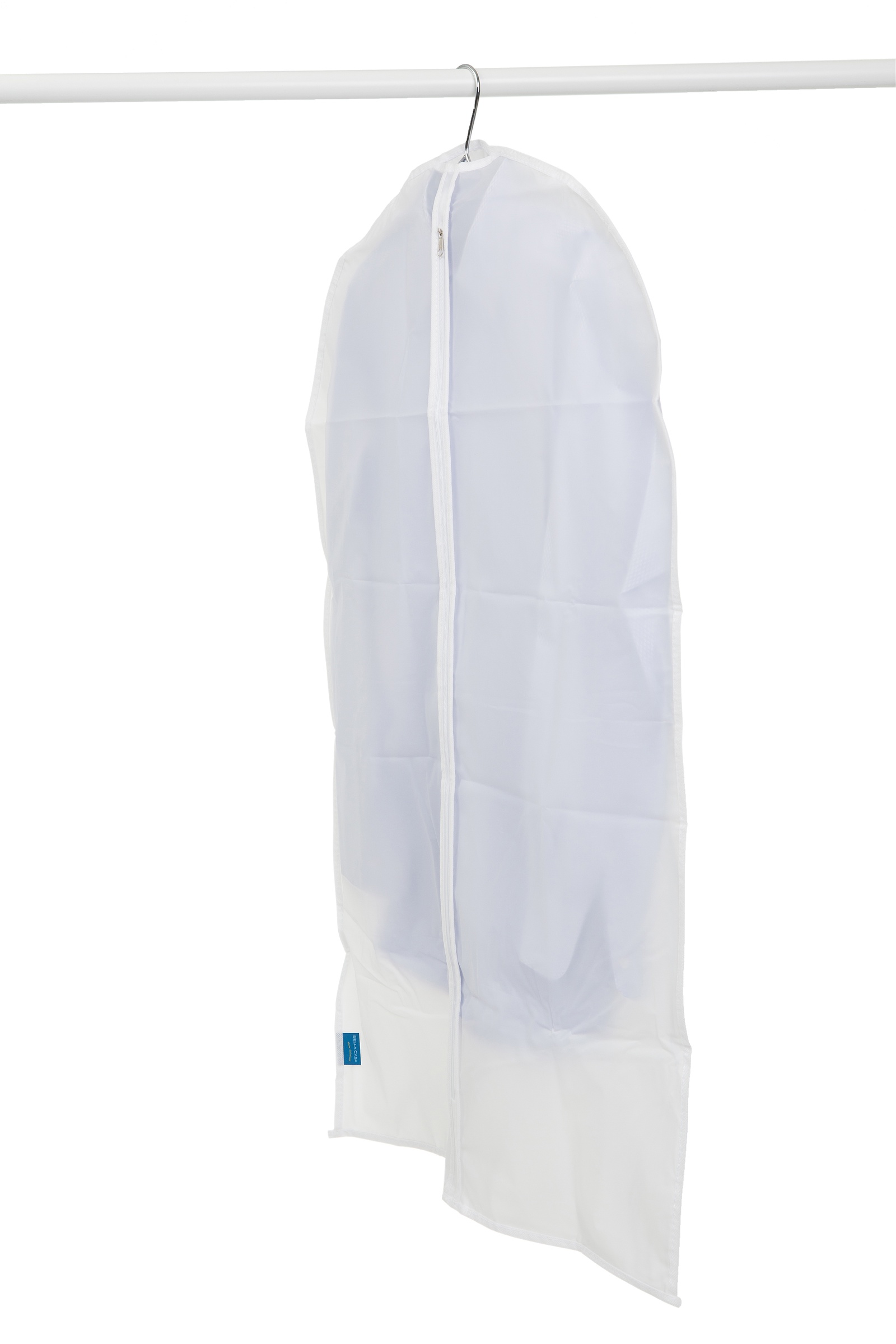 фото Чехол на молнии Bella Casa, для хранения одежды, цвет: белый, 60х140 см