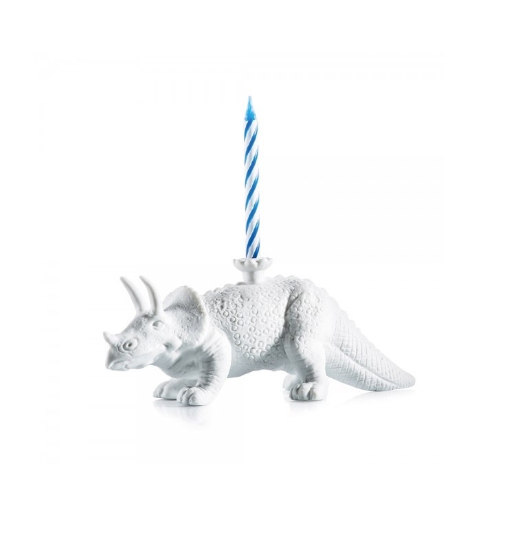 фото Подсвечник Donkey products Happy Zoo-Day-Dino, цвет: белый, 12,5 х 4,5 х 4,7