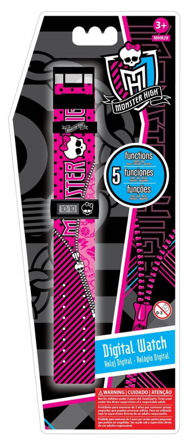 Часы наручные Monster High mhrj9-1, электронные, цвет: фуксия/розовый