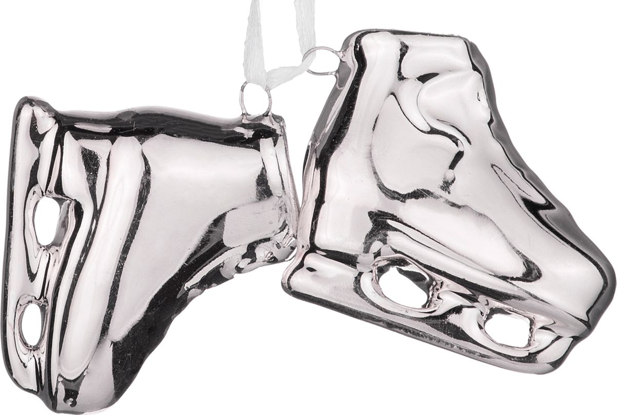фото Подвесное украшение Lefard "Коньки", цвет: серебристый, 4,5 х 1,7 х 4 см. HY11-12B180-2W-silver