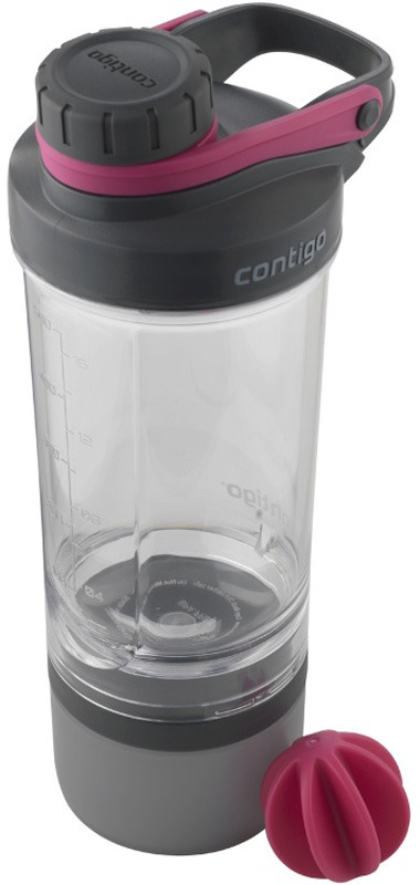 фото Бутылка для воды Contigo, цвет: серый, розовый, 650 мл. contigo0647