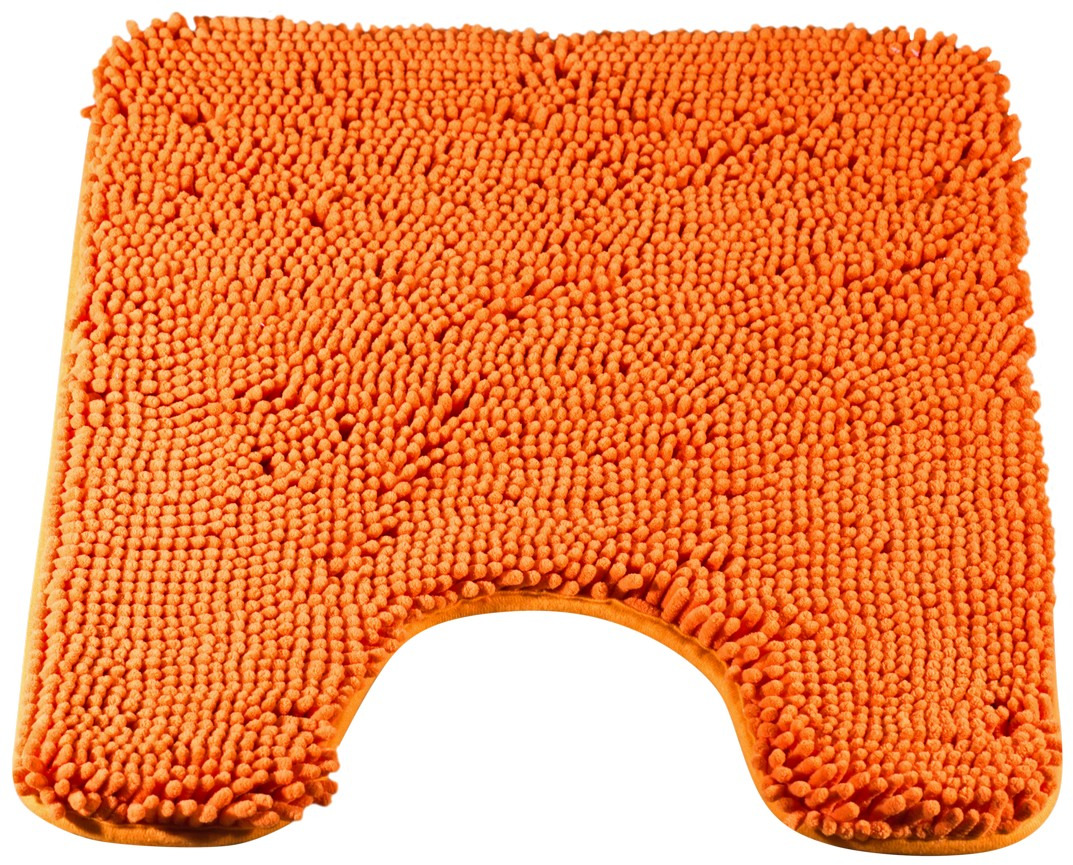 Коврик для туалета Brissen Cingolo, цвет: оранжевый, 60 x 50 см