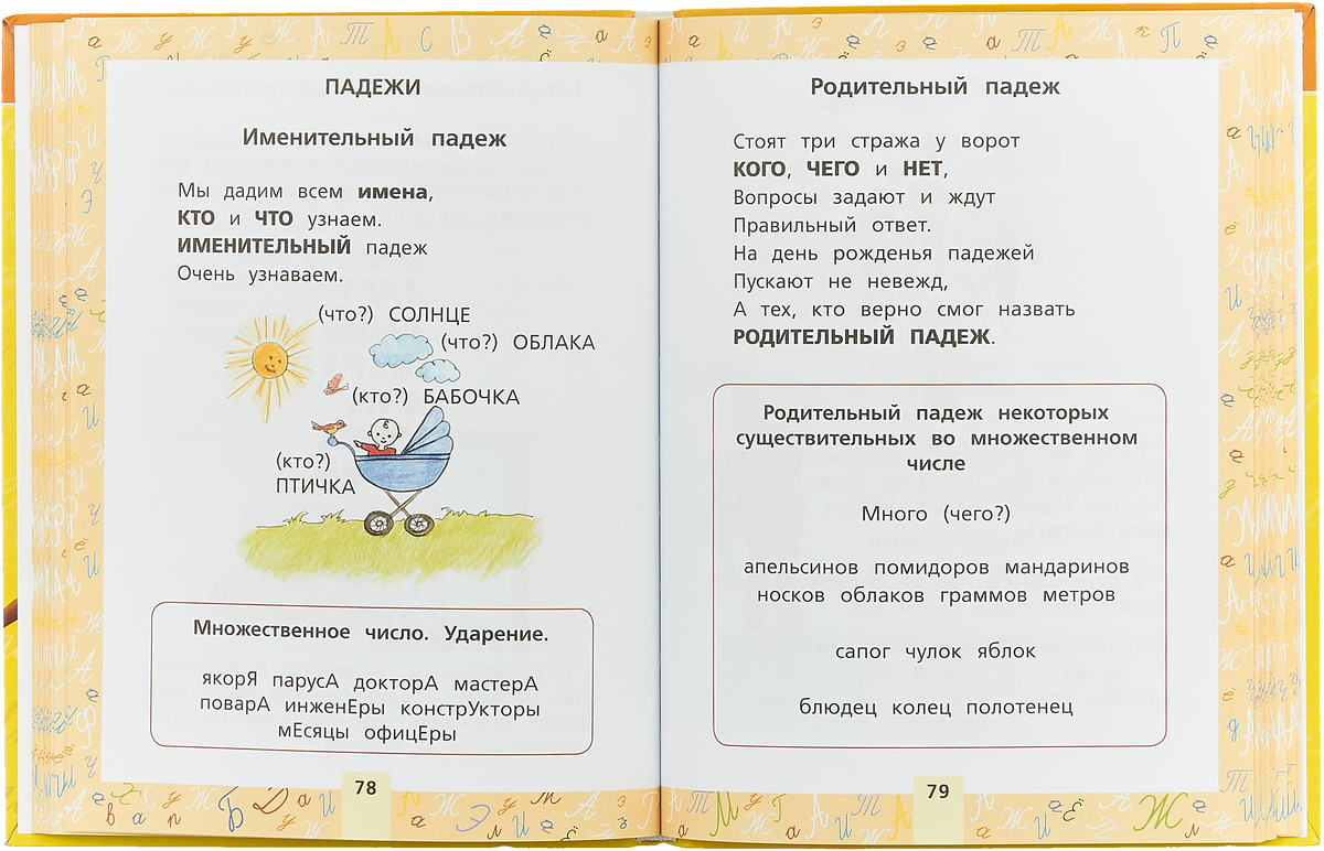 Правила в стихах по русскому языку 2 класс с картинками