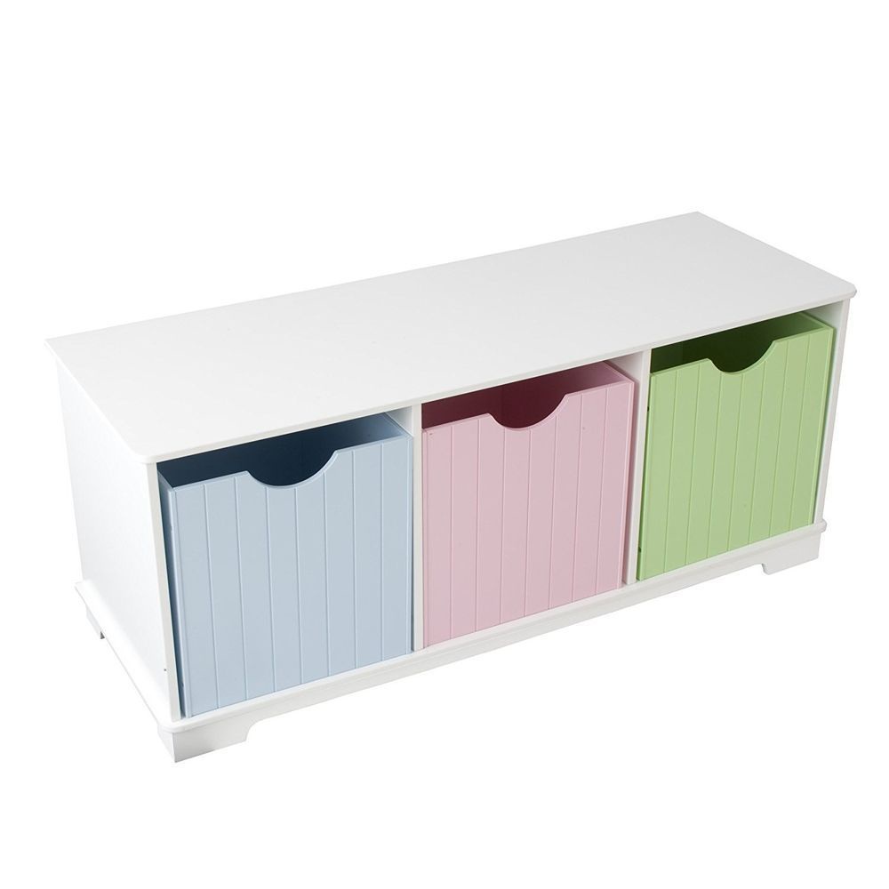 фото Скамья с ящичками для хранения "Storage Bench Pastel" Kidkraft