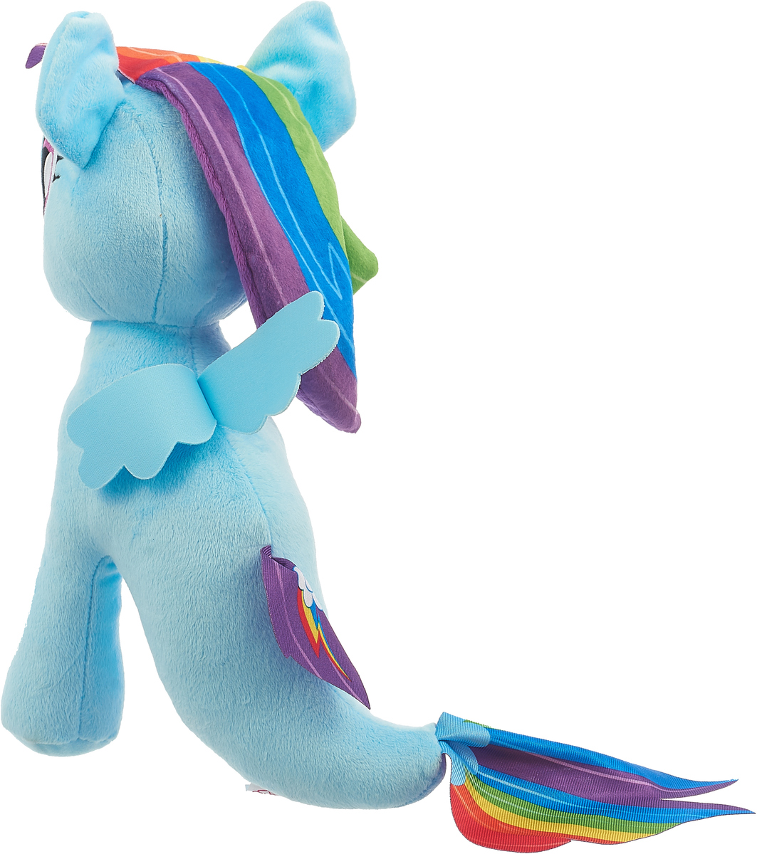 фото Мягкая игрушка My Little Pony Rainbow Dash, B9817, голубой, разноцветный, 30 см