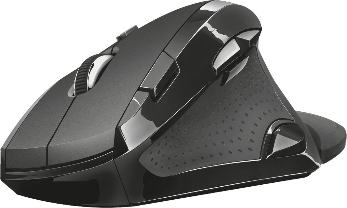 фото Мышь Trust Vergo Wireless Ergonomic Comfort, беспроводная, цвет: черный, серый