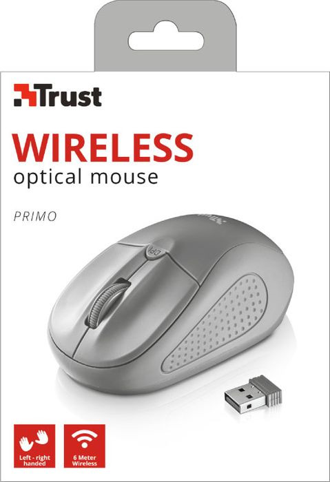 фото Мышь Trust Primo Wireless, беспроводная, цвет: серый