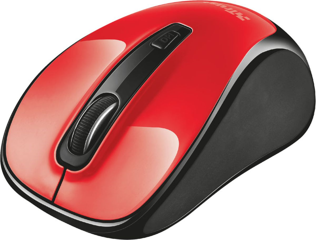 фото Мышь Trust Xani Optical Bluetooth, беспроводная, цвет: черный, красный