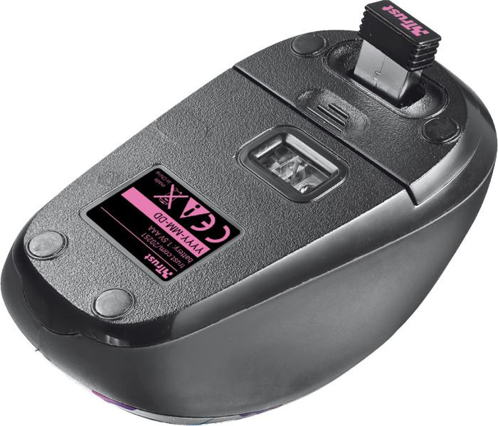 фото Мышь Trust Yvi Wireless Brd, беспроводная, цвет: черный, белый