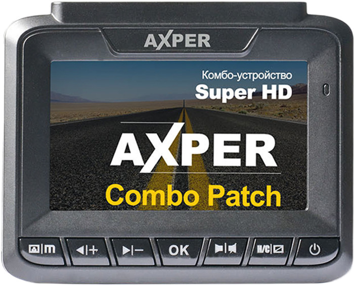 фото Видеорегистратор с радар-детектором Axper Combo Patch SuperHD, Black