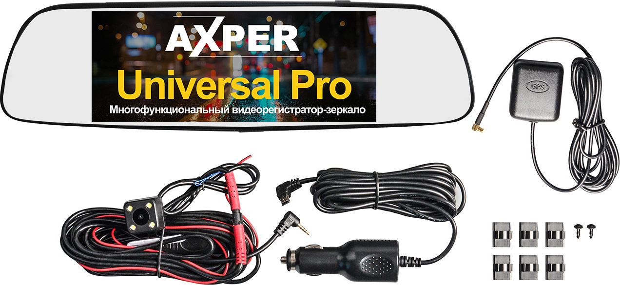 фото Видеорегистратор-зеркало Axper Universal PRO Android, Black