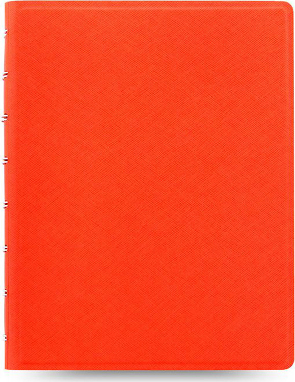 Тетрадь Filofax Saffiano, 56 листов, в линейку, формат A5, цвет: оранжевый Тетрадь Filofax Saffiano, 56 листов, в линейку, формат A5, цвет: оранжевый