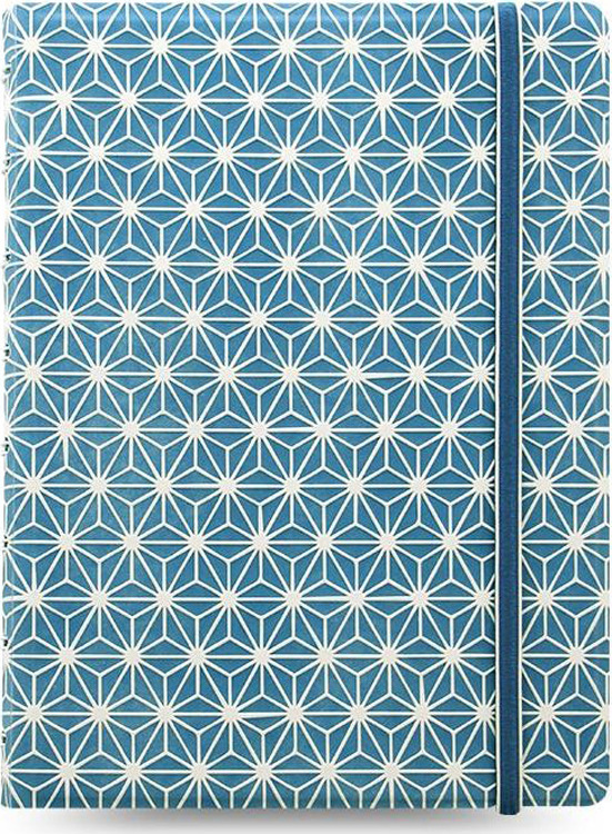 Тетрадь Filofax Impressions, 56 листов, в линейку, формат A5, цвет: синий, белый Тетрадь Filofax Impressions, 56 листов, в линейку, формат A5, цвет: синий, белый