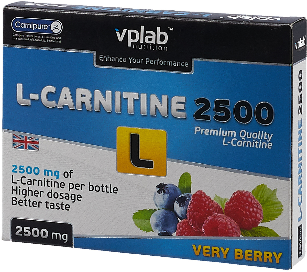 фото Карнитин VPLab "L-Carnitine 2500", 7 ампул х 25 мл Vplab nutrition