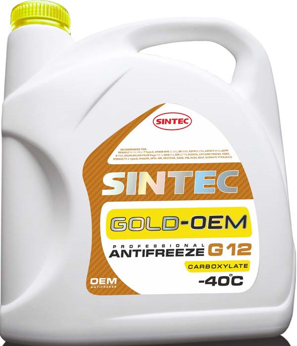 Антифриз sintec gold g12