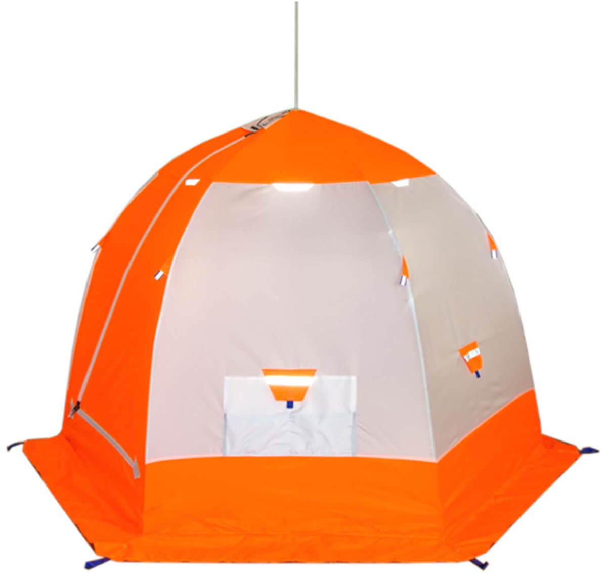 фото Палатка-зонт Пингвин 2, цвет: белый, оранжевый, 1-слойная, 140 х 212 см Пингвин shelters