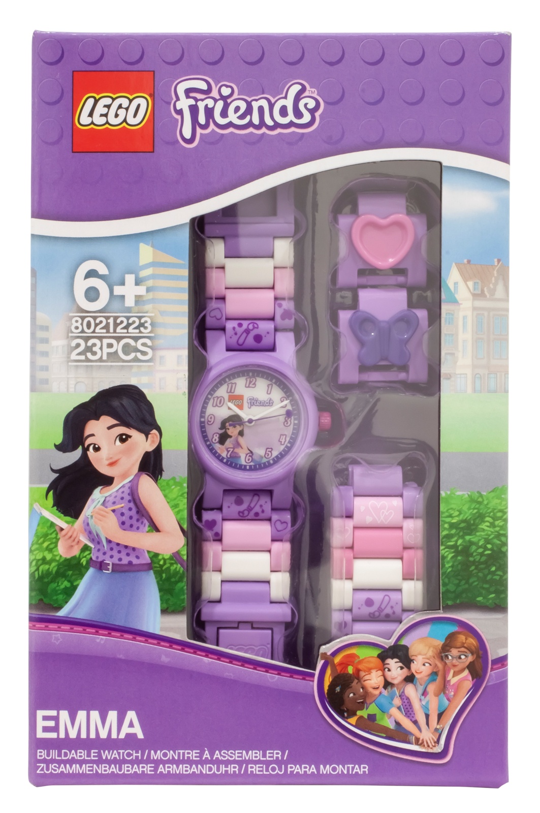 фото Часы наручные аналоговые LEGO Friends Emma, цвет:фиолетовый