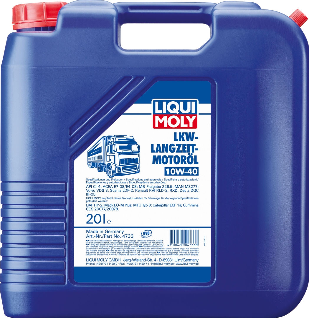 фото Моторное масло Liqui Moly LKW-Langzeit-Basic, НС-синтетическое, 4733, 20 л