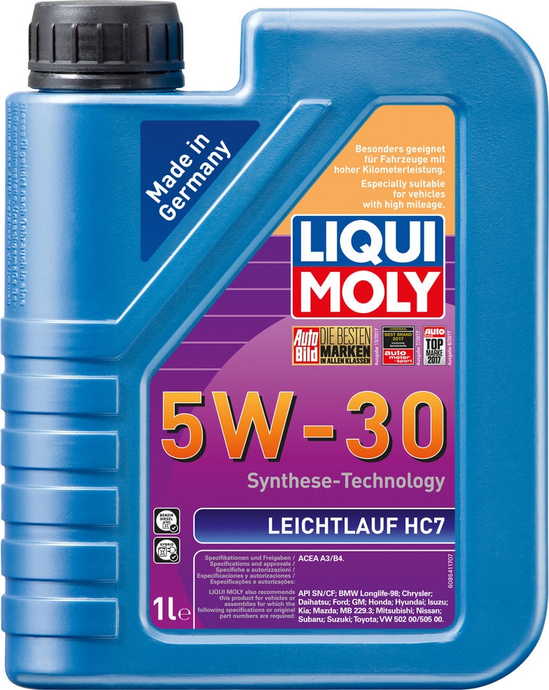 фото Моторное масло Liqui Moly Leichtlauf, НС-синтетическое, 8541, 1 л