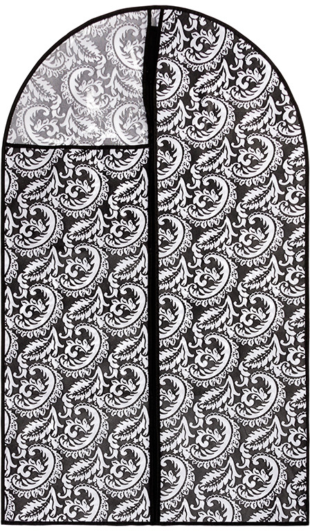 Чехол для одежды EL Casa, подвесной, цвет: черный, 60 х 100 см. 371282