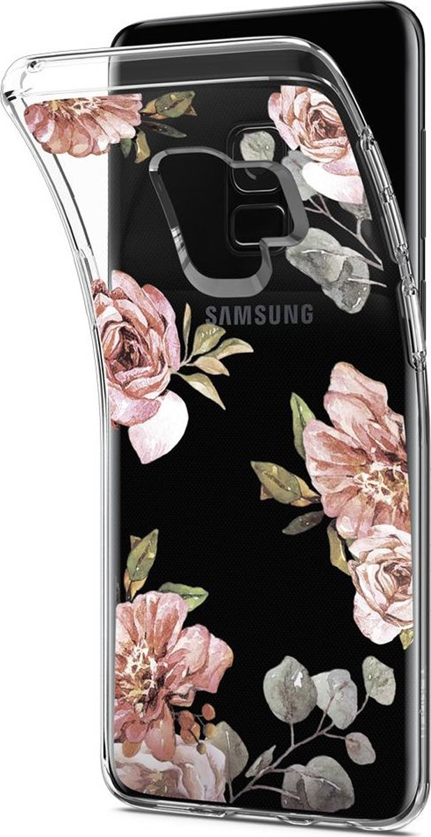 фото Защитный чехол Spigen Liquid Crystal Blossom Flower для Samsung Galaxy S9