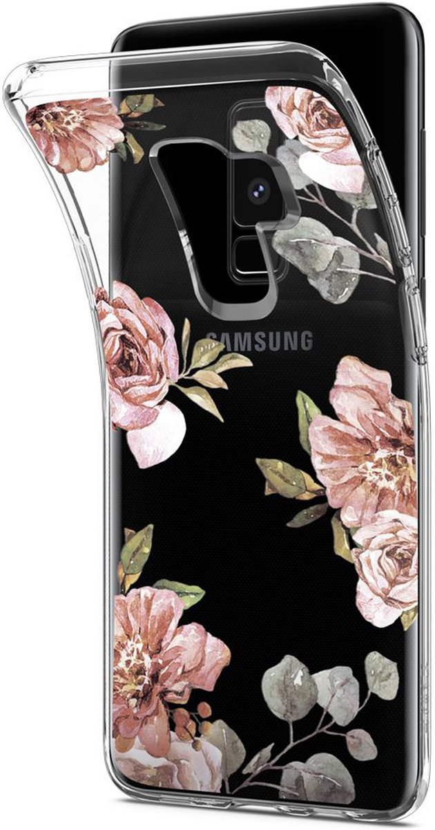 фото Защитный чехол Spigen Liquid Crystal Blossom Flower для Samsung Galaxy S9+