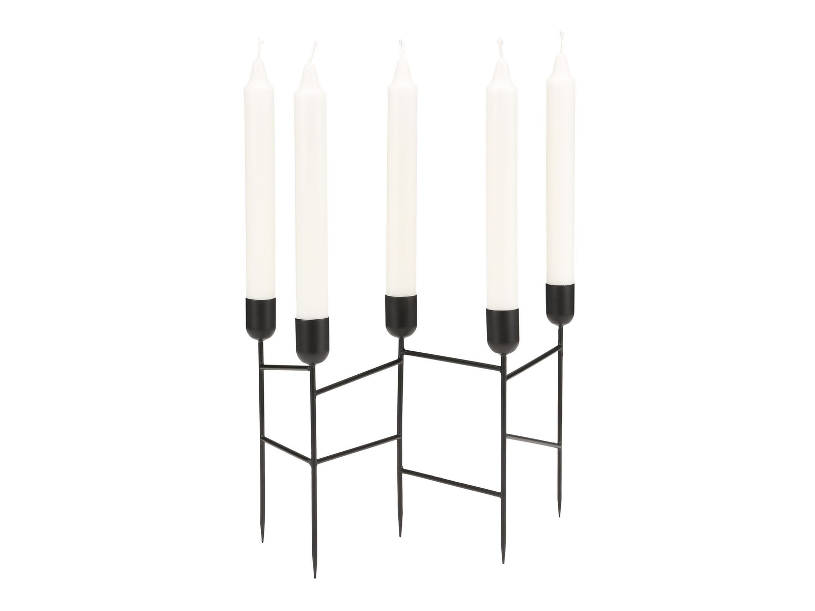 фото Подсвечник на 5 свечей A Simple Mess Spids SM963616, цвет: черный.