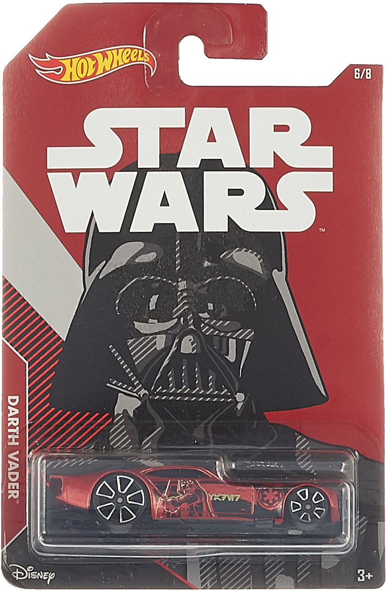 фото Трековая машинка Hot Wheels Star Wars DARTH VADER, цвет: красный