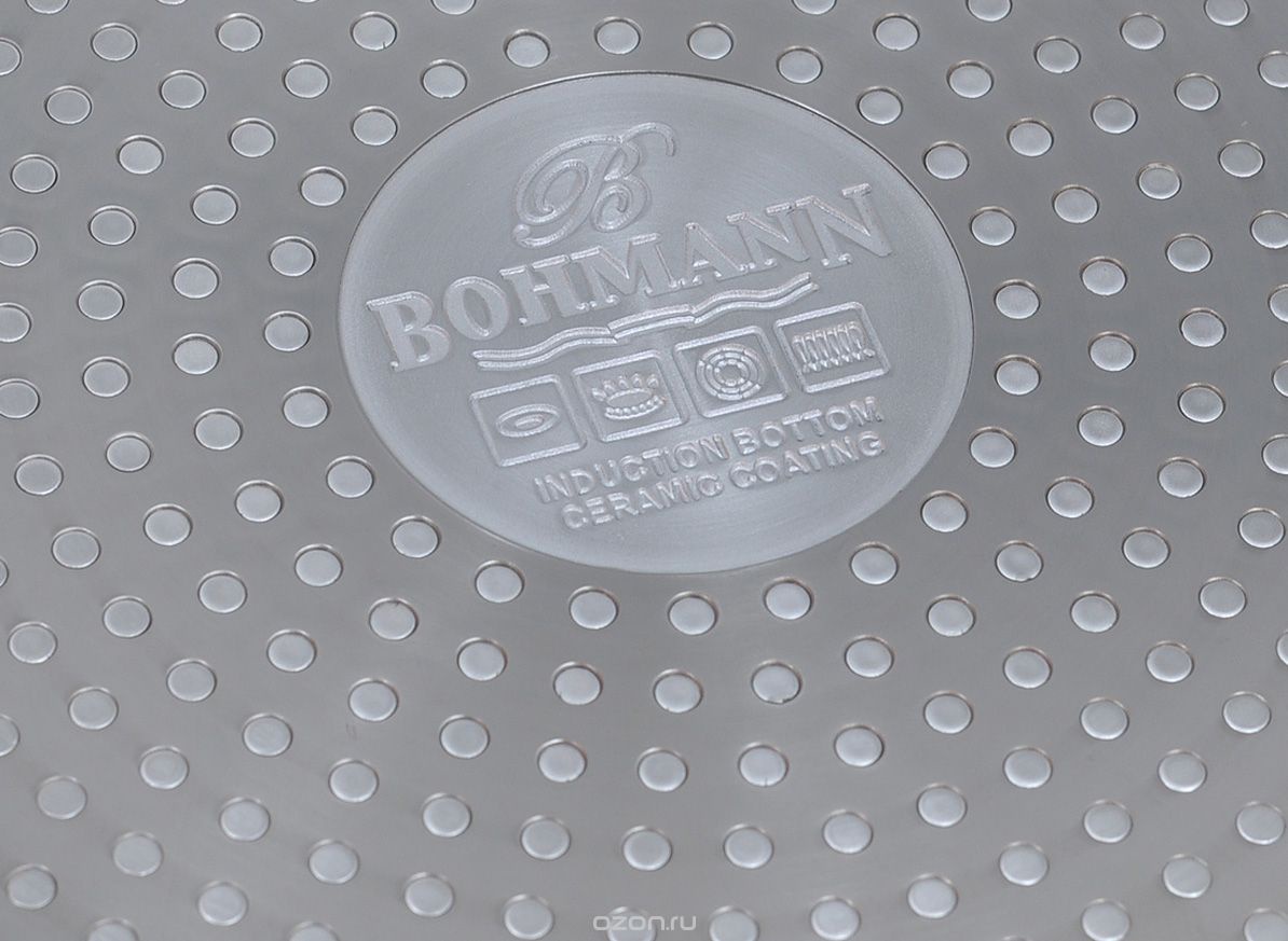 фото Сковорода Bohmann BH - 7512, керамическое покрытие, цвет: коричневый, 22 x 5,0 см