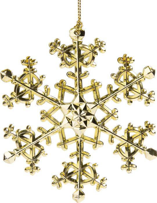 фото Новогоднее подвесное елочное украшение Magic Time "Снежинка искристая", 11 x 11 x 0,4 см
