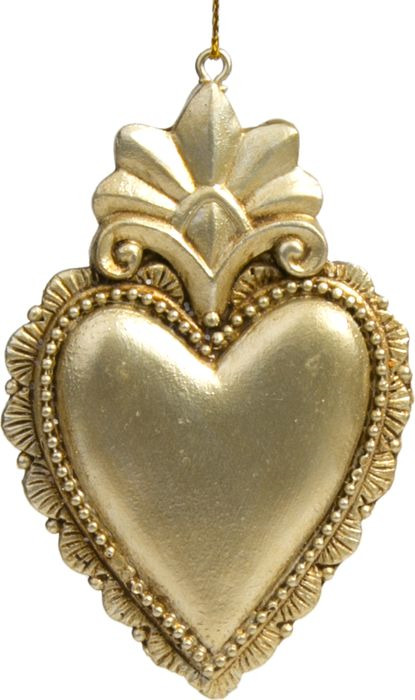 фото Новогоднее подвесное украшение Magic Time "Золотое сердечко", 1 х 6 х 9 см