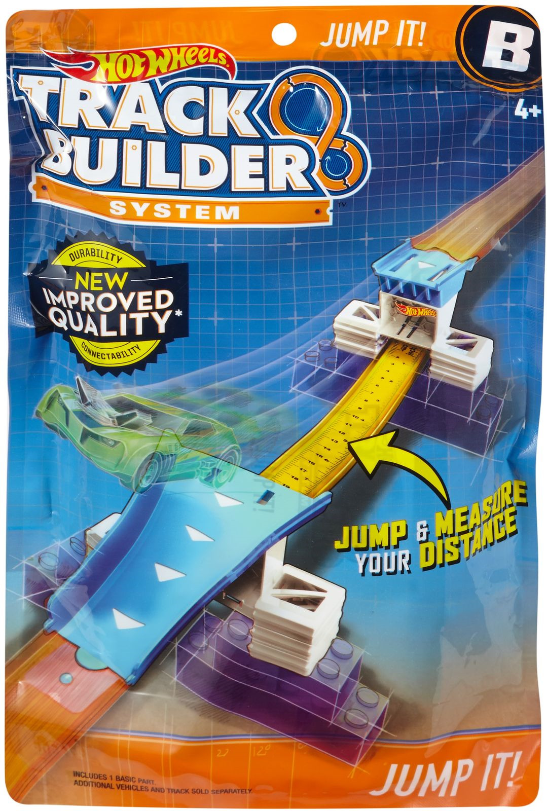 фото Hot Wheels Track Builder Дополнительный блок для конструктора трасс Jump It