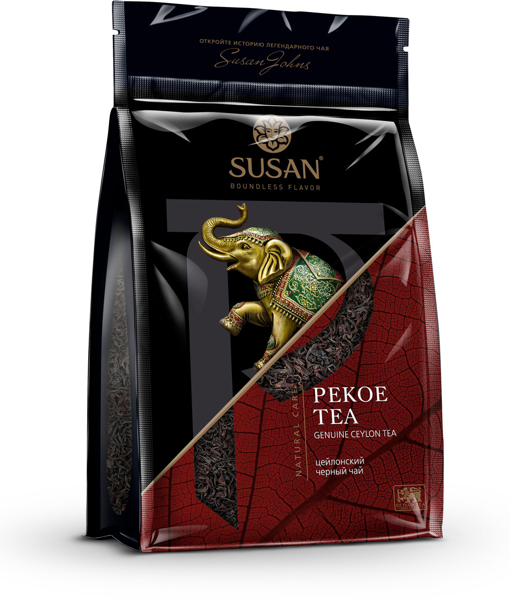 фото Черный чай Susan, листовой, стандарта PEKOE, 100 г