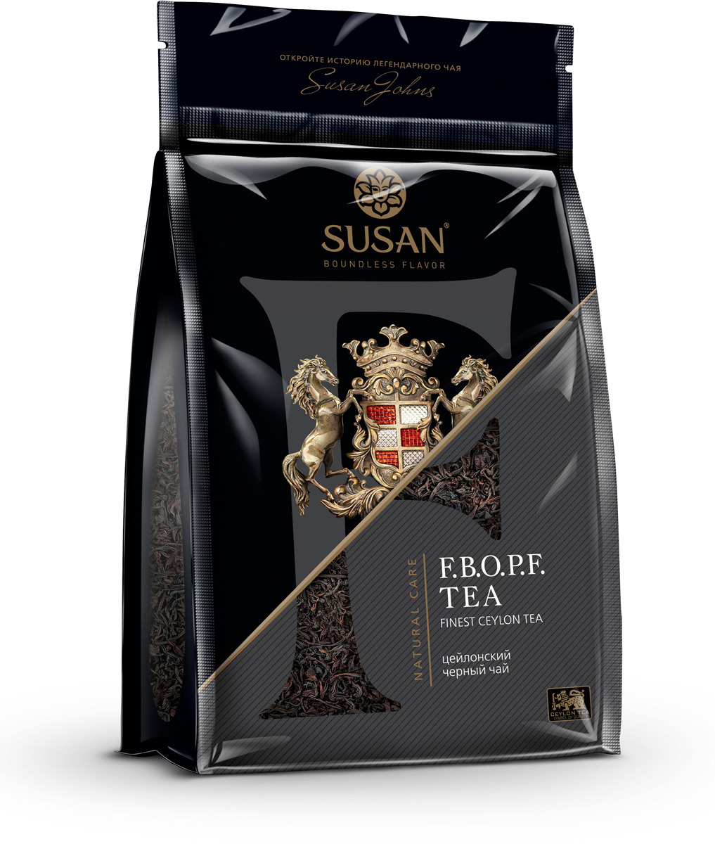 фото Черный чай Susan, листовой, с типсами сорта F.B.O.P.F., 100 г