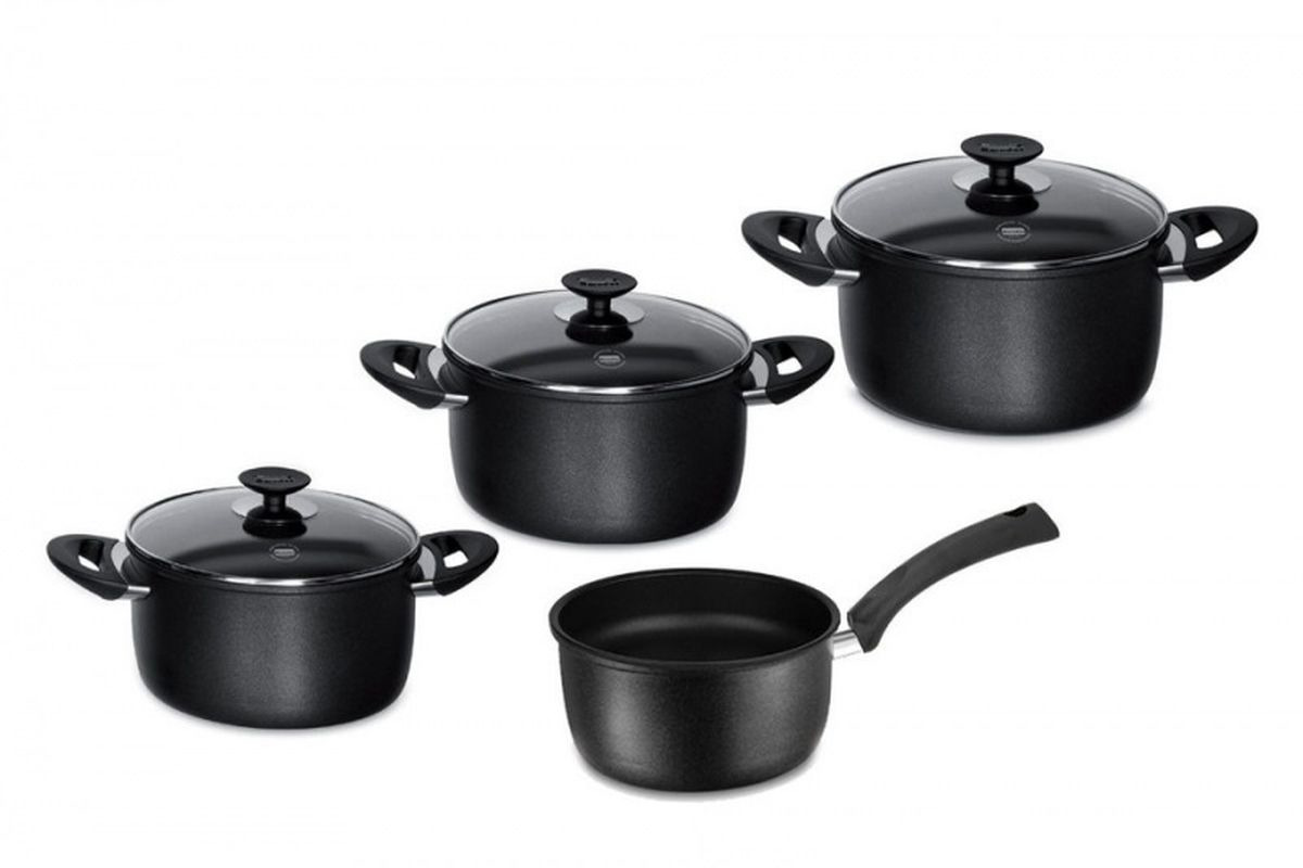фото Набор посуды для приготовления Berndes Alu-Specials, с крышками, цвет: черный, 7 предметов