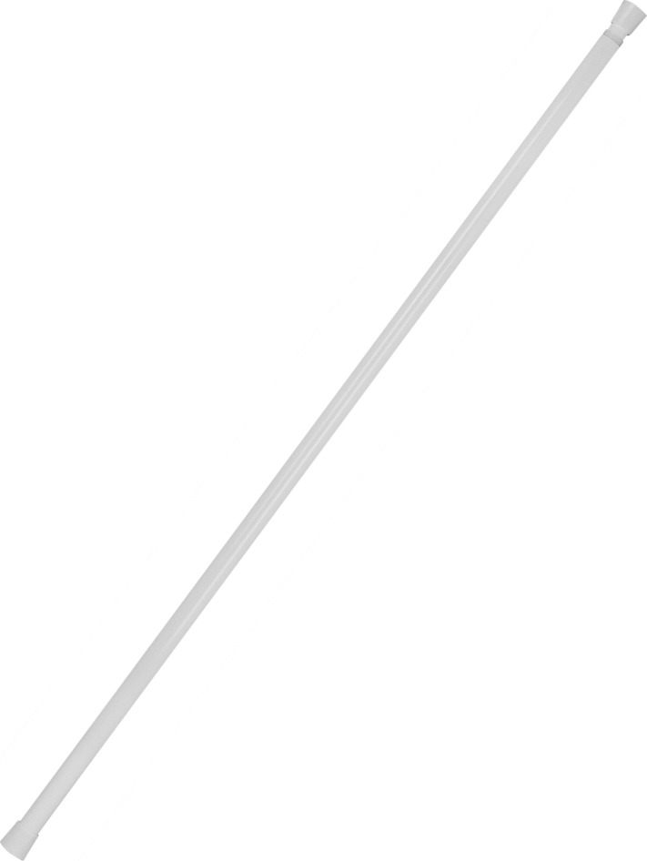 Карниз для ванной Verran, цвет: белый, телескопический, 110-195 см