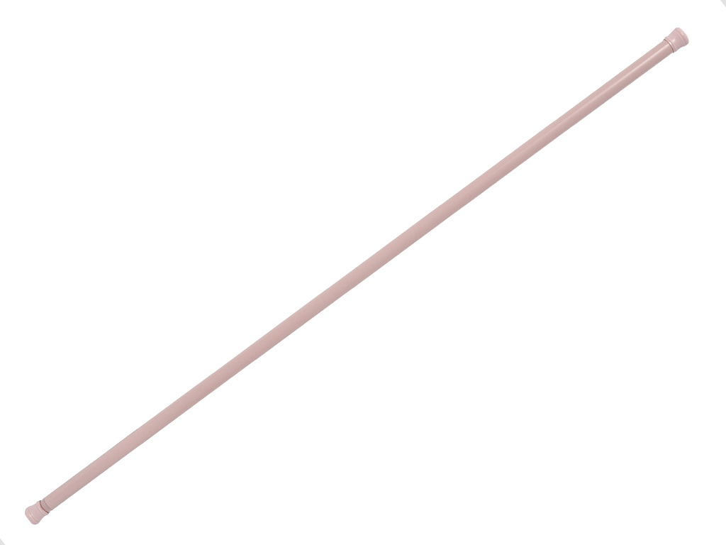 Карниз для ванной Verran, цвет: розовый, телескопический, 140-260 см