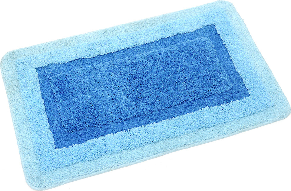 Коврик для ванной Wess Belorr , цвет: синий, 50 x 80 см