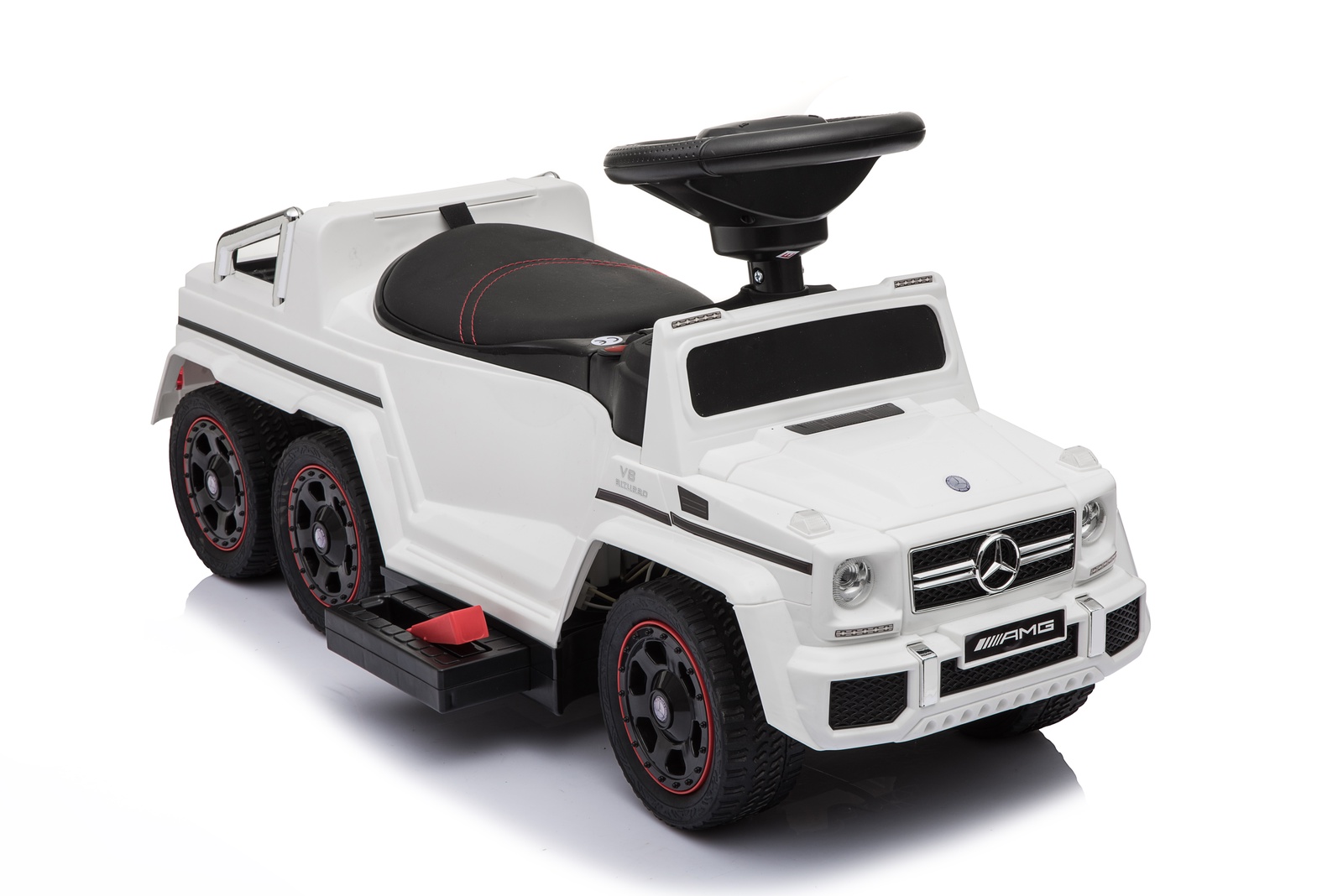 фото Электромобиль-каталка KinderDeti Mercedes-Benz G63 AMG 6x6, RXL1838-H4, белый