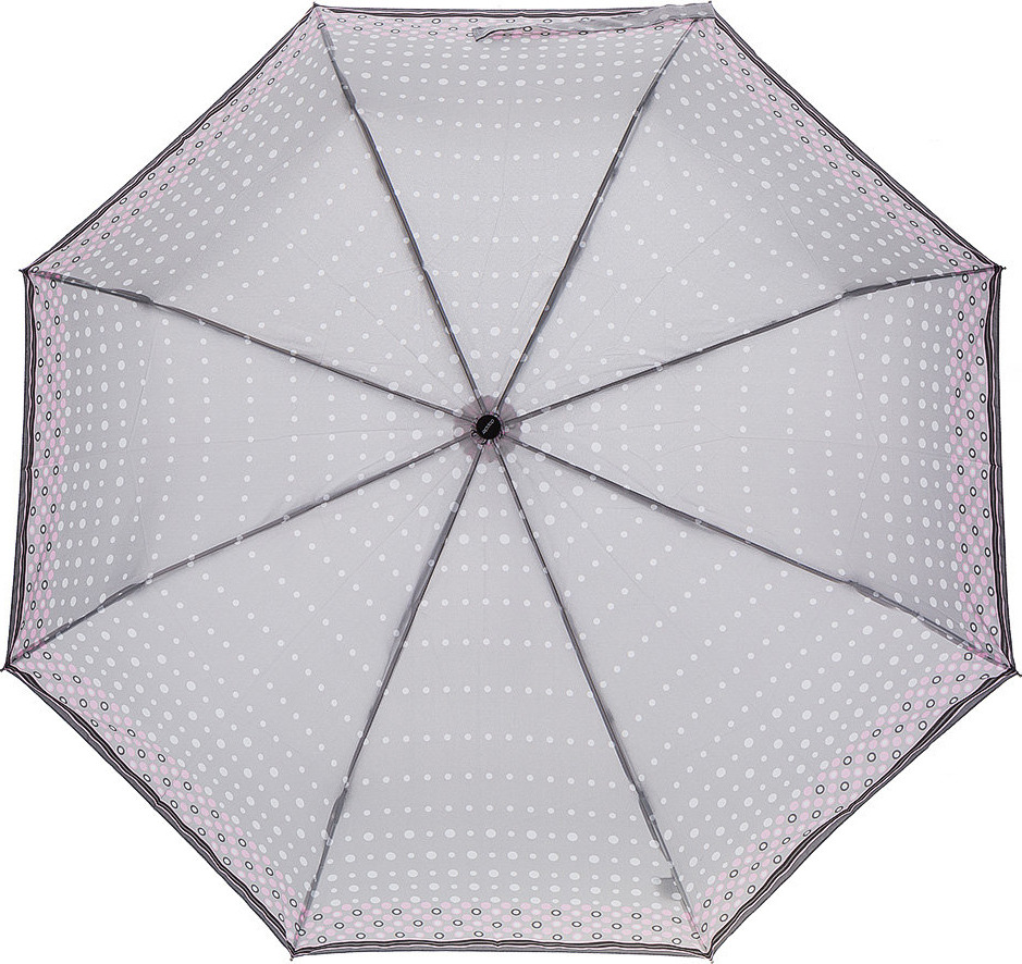 Зонт женский, 3 сложения, полуавтомат, цвет: бежевый. 730165PE2